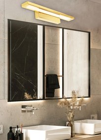 Toolight - LED nástenné svietidlo nad zrkadlo 60cm APP837-1W, zlatá, OSW-07015