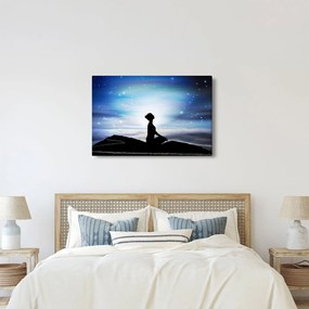 Obraz meditujúce ženy (90x60 cm)