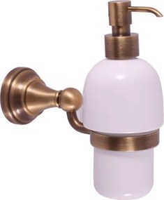 Slezák - RAV Dávkovač tekutého mydla keramický MORAVA RETRO - MKA0303SM, Stará mosadz (Bronz)