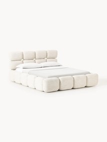 Čalúnená buklé posteľ s úložným priestorom Tayla
