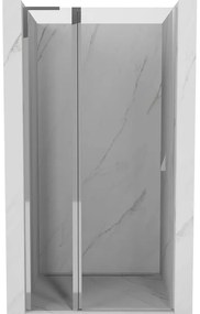 Mexen, Mexen Mist L výklopné sprchové dvere 110 cm, transparentné, chróm - 8A4L-110-000-01-00