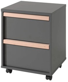 Tmavosivá detská skrinka 48x60 cm London – Vipack