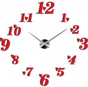 Veľké nalepovacie hodiny na stenu srdiečka I SENTOP 12S004+ srdiečka