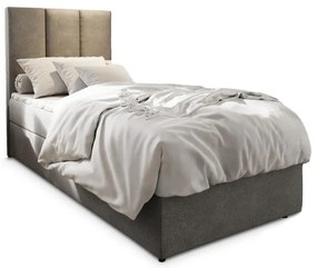 Čalúnená posteľ boxspring MERALIS 80x200 cm sivá Matrac: Matrac Bonell pružinový