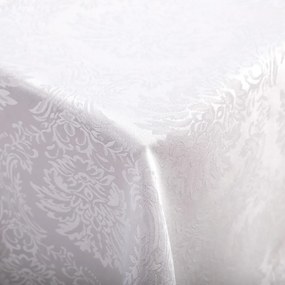 Biante Dekoračný behúň na stôl Monako PM-122 Zámocký vzor biely 35x160 cm
