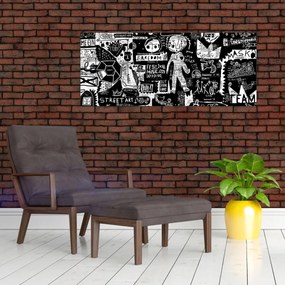 Obraz - Graffiti (120x50 cm)