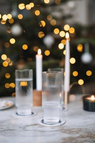 Ferm Living Pohár Ripple Long 300 ml – set 4 ks