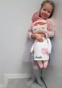 Mojkáčik - Spiaca bábika Angela biela XL 70 cm