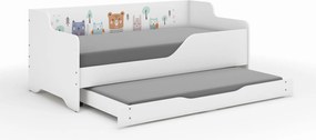 Wooden Toys Detská posteľ LILU 160x80 LAS s funkciou na spanie