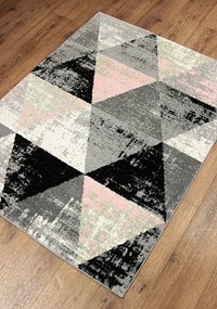 Koberec SLIM 8022 svetlosivý / viacfarebný