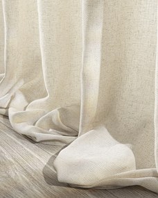 Záves so systémom FLEX (dvojité spony flex) farba produktu béžová látka polopriehľadný, zapletaná