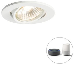 Inteligentné zapustené bodové svetlo biele naklápateľné vrátane WiFi GU10 - Cisco