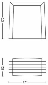 Philips - Vonkajšie nástenné svietidlo SHADES 1xE27/15W/230V IP44 antracit