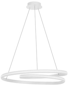 Redo 01-4363 - LED stmievateľný závesný luster na lanku TORSION LED/60W/230V biela