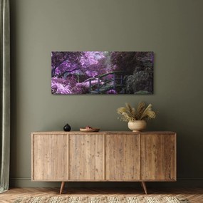 Obraz - fialové stromy (120x50 cm)