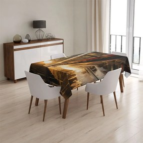 Sablio Obrus Vlak na stanici pri východe slnka - 145x240 cm