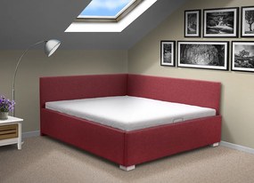 Lacná posteľ s čelami Martina HIT 120x200 cm Barva: Savana červená