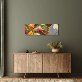 Obraz - Záhradník (s hodinami) (90x30 cm)