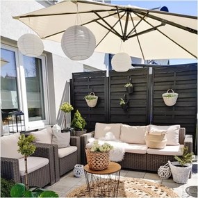 MI Záhradný slnečník KAZUAR M béžový