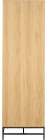 Šatníková skriňa v dekore duba v prírodnej farbe 99x200x60 cm Albany – Actona