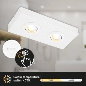 Briloner 3996026 - LED Bodové svietidlo CTS 2xLED/4W/230V 2700/4000K biela