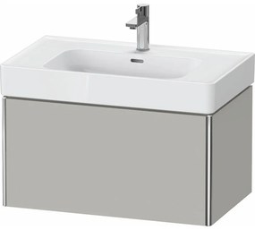 DURAVIT XSquare závesná skrinka pod umývadlo, 1 zásuvka, 784 x 470 x 397 mm, betón šedá matná, XS4279007070000