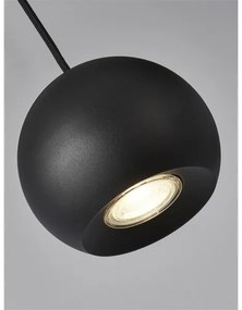 Searchlight 1014-4BK - Luster na lanku EINDHOVEN 4xGU10/50W/230V čierna