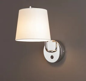 CHICAGO | luxusná nástenná lampa Farba: Biela/chróm