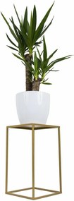STOJAN NA KVETINÁČ SIMPLE 40X24X24 CM ZLATÁ