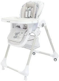 Detská vysoká stolička Baby Mix Infant, sivá