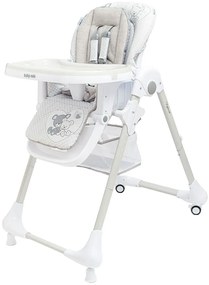 Detská vysoká stolička Baby Mix Infant, sivá