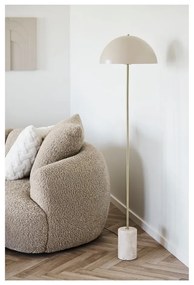 Béžová stojacia lampa s kovovým tienidlom (výška 155 cm) Sheffield – House Nordic