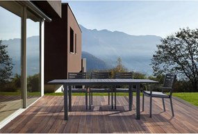 Hliníkový záhradný jedálenský stôl 90x160 cm Hilde – Bizzotto