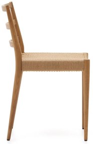 Jedálenská stolička z dubového dreva v prírodnej farbe v súprave 2 ks Analy – Kave Home