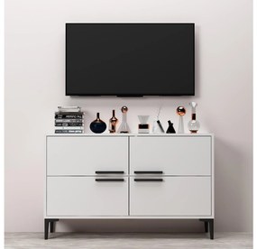 TV stolík/skrinka Kipobu (biela) . Vlastná spoľahlivá doprava až k Vám domov. 1095291
