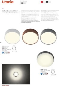 Redo 90496 - LED Vonkajšie stropné svietidlo URANIA LED/10W/230V 3000K IP65 hnedá