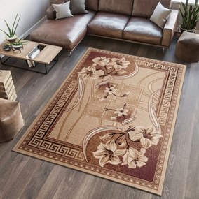 Kusový koberec ATLAS Lilly - tmavo béžový/hnedý