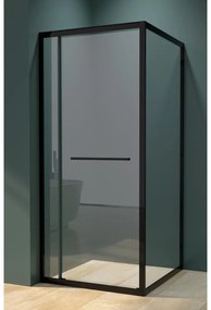 Firenze Sprchový kút Black 6mm 70cm