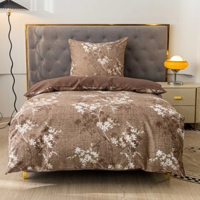 Mikroflanelové obliečky BRONIVA hnedé Rozmer obliečky: 70 x 90 cm | 140 x 200 cm