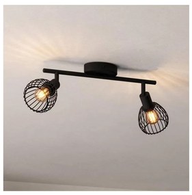 Eglo 901039 - Bodové svietidlo SONNINO 2xE14/40W/230V čierna