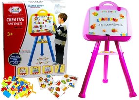 LEAN TOYS Magnetická tabuľa - ružová