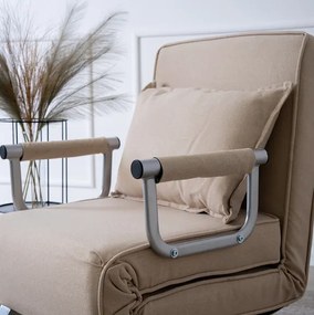 Kreslo pohovka rozkladacia PRATO bežová - vintino.sk