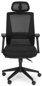 Ergonomická kancelárska stolička s priedušným operadlom a opierkou hlavy