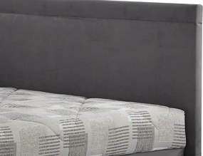 Rohová posteľ Travis ľavá120x200, šedá látka