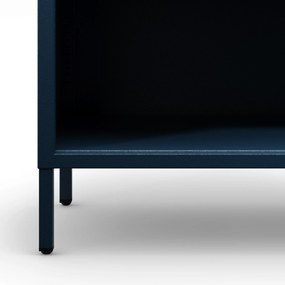 Nízky policový regál LUCA, 1000 x 900 x 350 mm, Modern: tmavomodrá farba