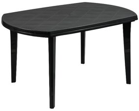 Livarno home Záhradný stôl Dallas, antracitová, 137 x 90 x 74 cm  (100387291)