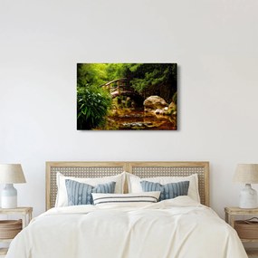Obraz - Most cez riečku (90x60 cm)