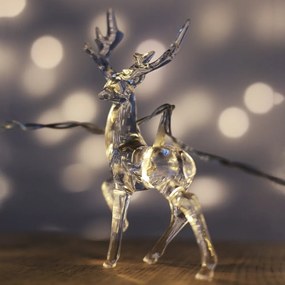 LED svietiaca reťaz v tvare sobov DecoKing Deer, 10 svetielok, dĺžka 1,65 m