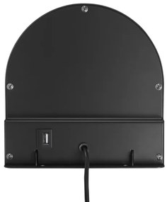 Nordlux - nástenné svietidlo s poličkou CODY 1xGU10/15W/230V čierne