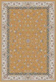 Koberec Sultan 1200 Gold – žltý obdĺžnik s orientálnym vzorom Rozmer: 200x300 cm
